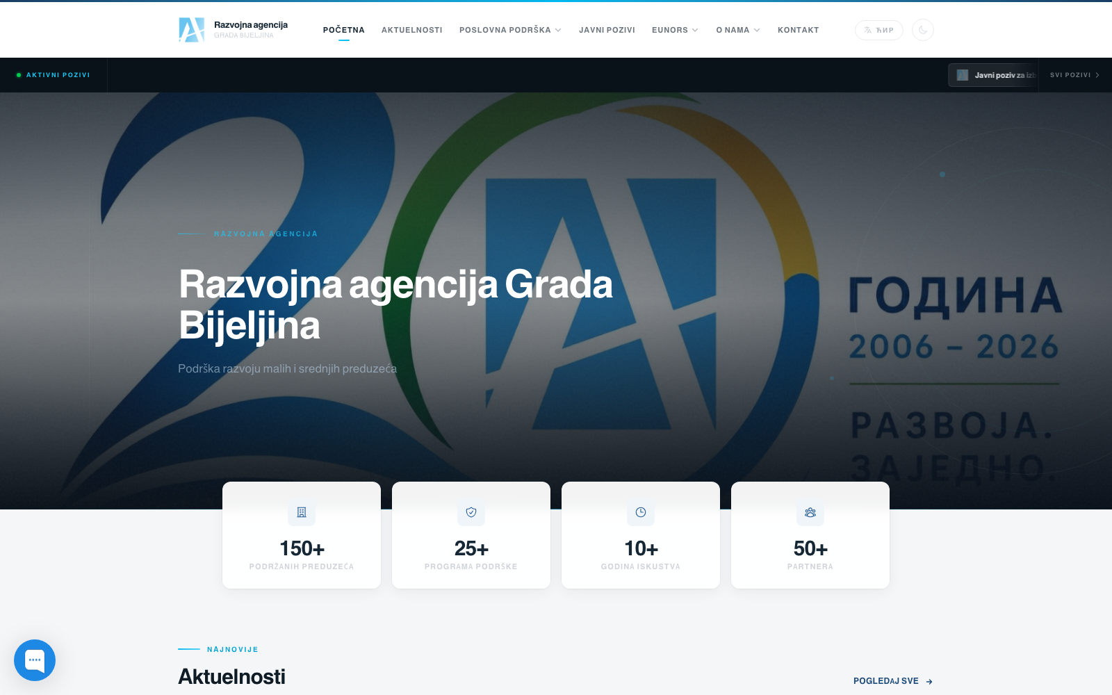 Početna stranica web portala agencijamsp.com
